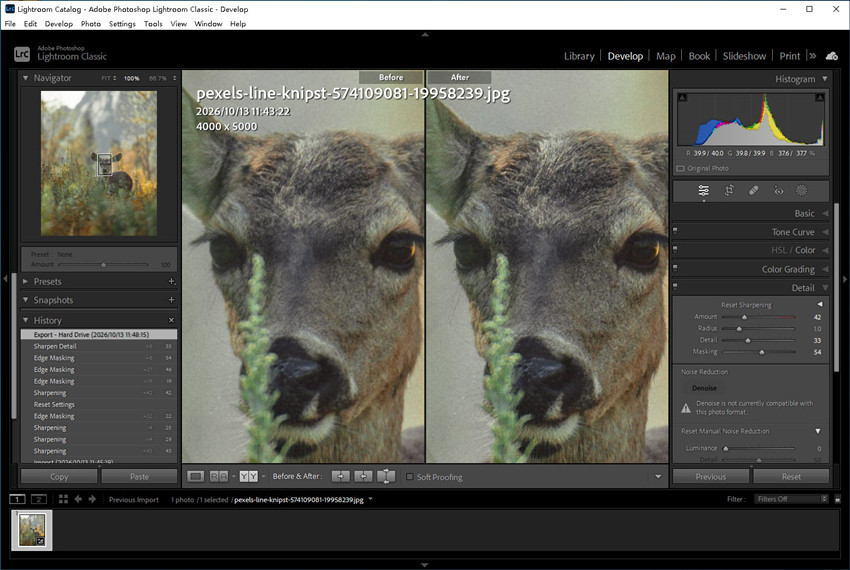 Lightroom output sharpening
