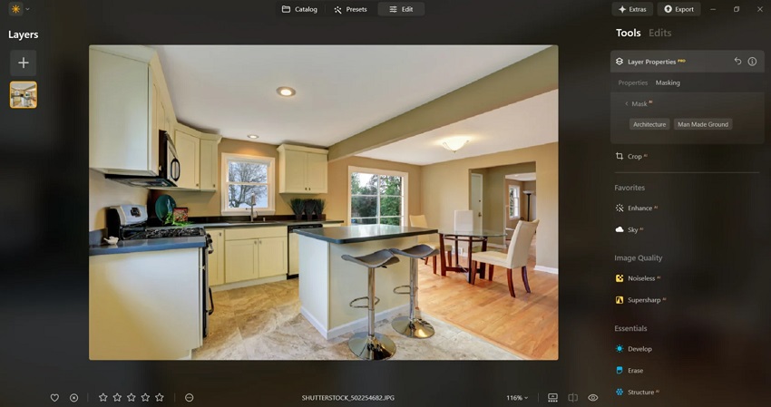 Luminar Neo for real estate photo editing