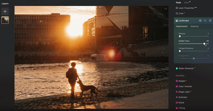 Luminar Neo Interface