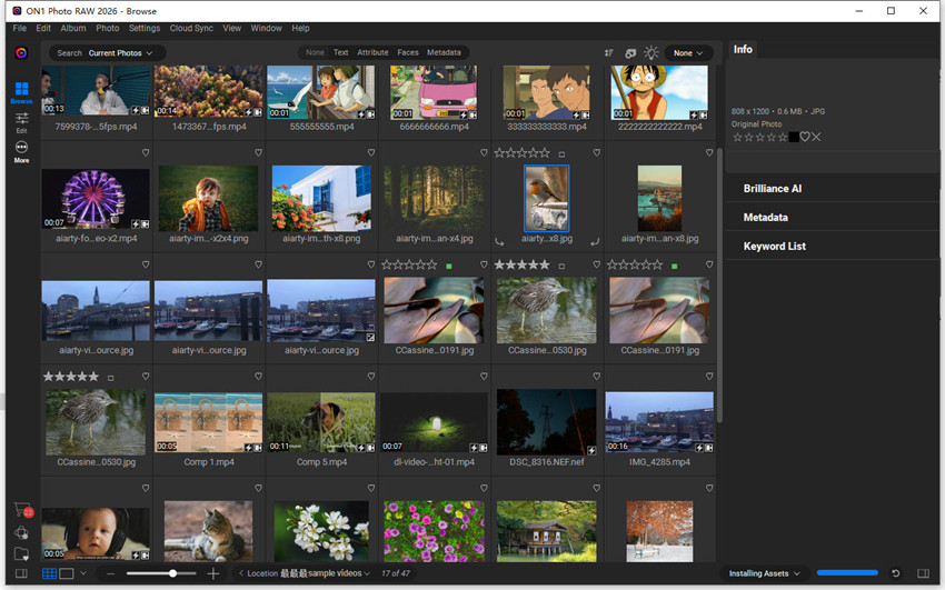 ON1 Photo RAW 2026 import photos