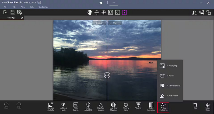 PaintShop Pro AI Upsampling 