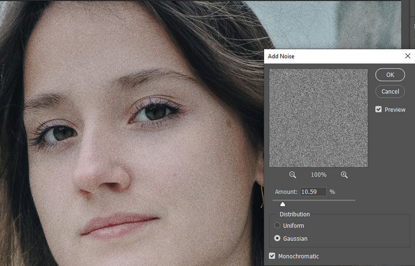 Add Grain with Camera Raw Filter