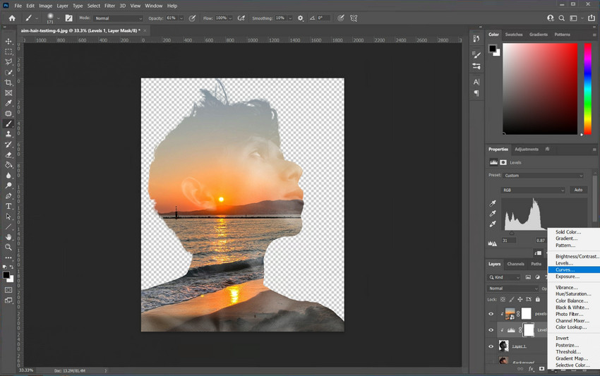 Adjust contrast and lighting