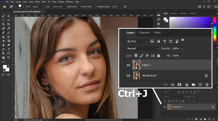 Photoshop Duplicate Layer