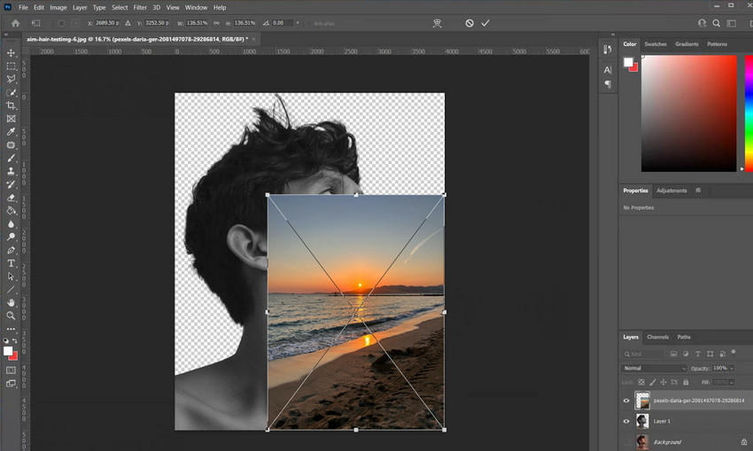 Import overlay to Photoshop