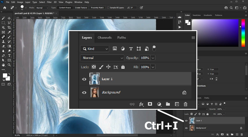 Photoshop Invert Layer