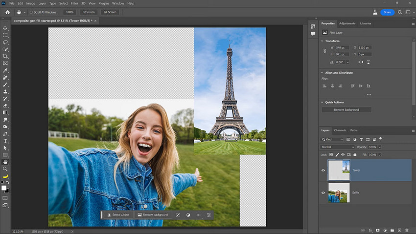 photoshop generative fill ai editing example