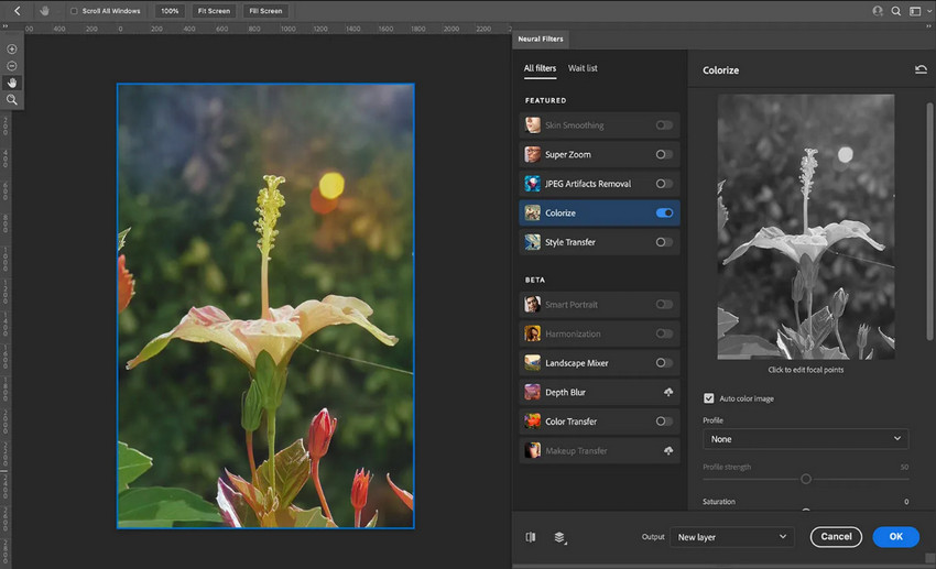 photoshop neural filters editing