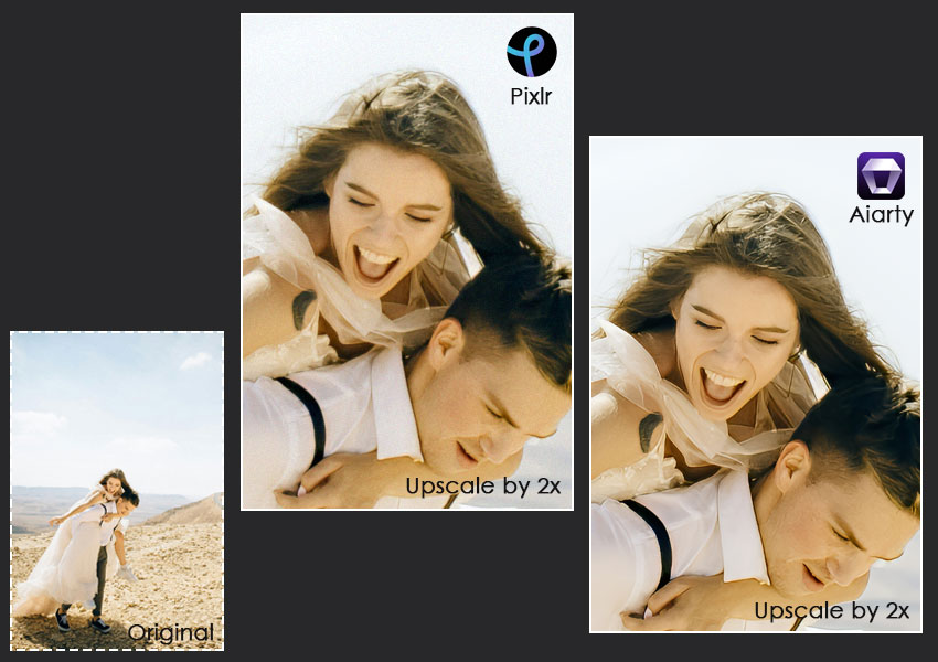 Pixlr vs Aiarty Image Enhancer - Upscale Image 