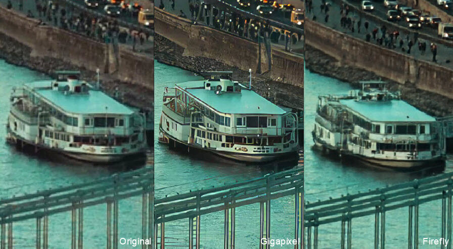 photoshop generative upscaled image tests