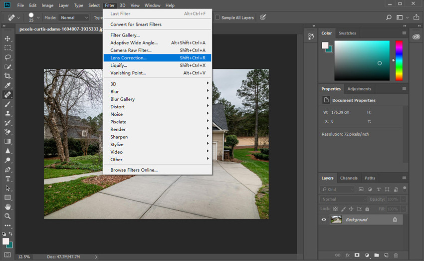 real estate photo editing in Photoshop