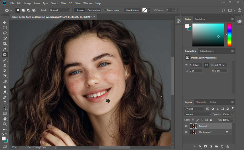 blemish remover photoshop
