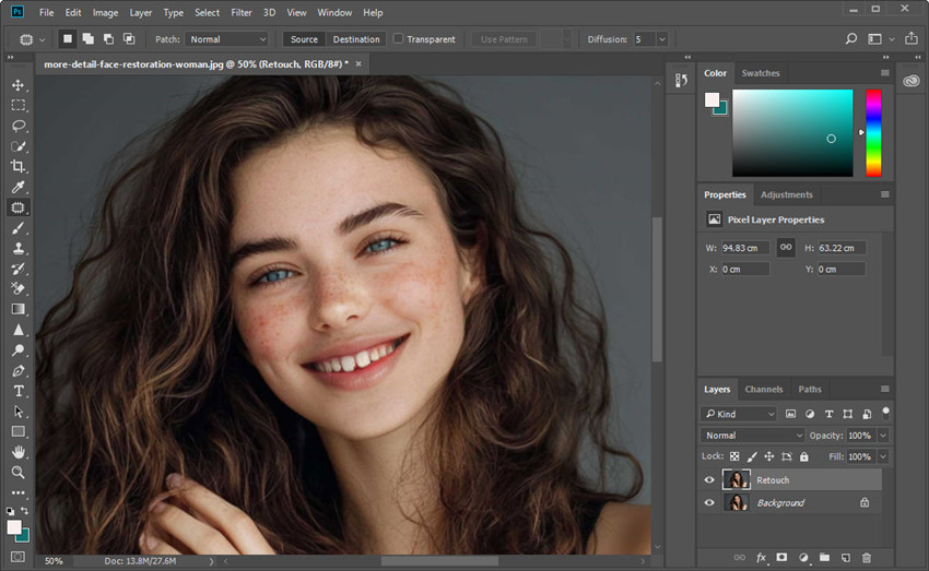 how to fix blemishes in photoshop