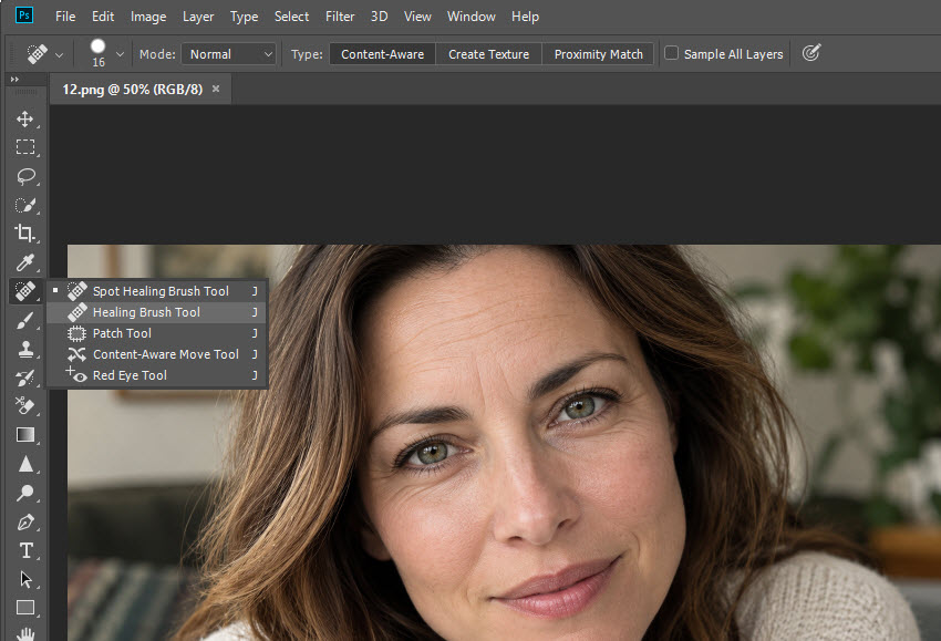 Photoshop wrinkles brush