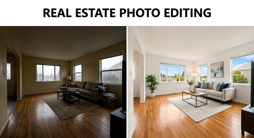 how to edit real estate photos