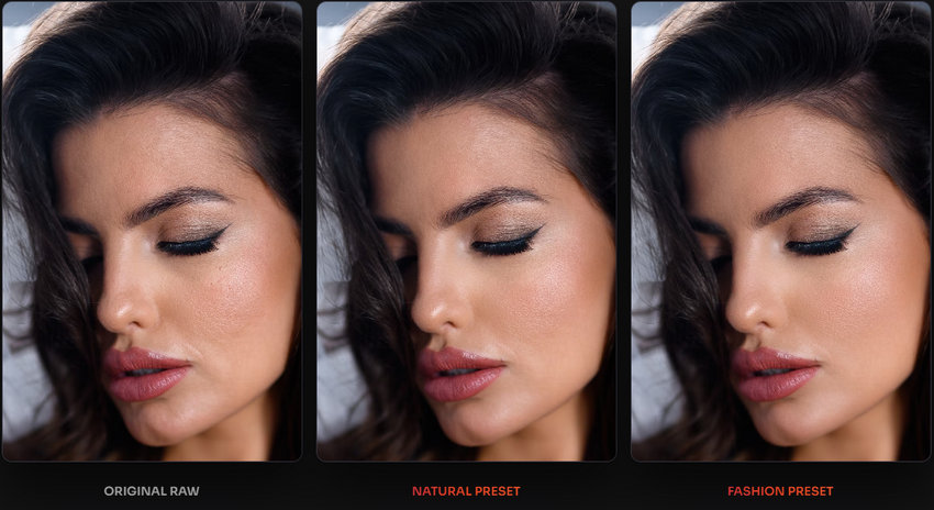 Natural vs Fashion preset