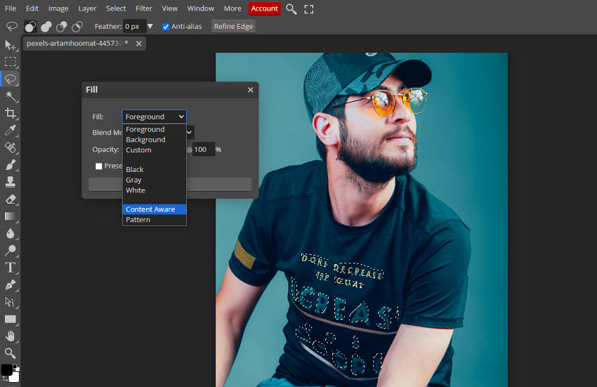 how to remove text from image free online