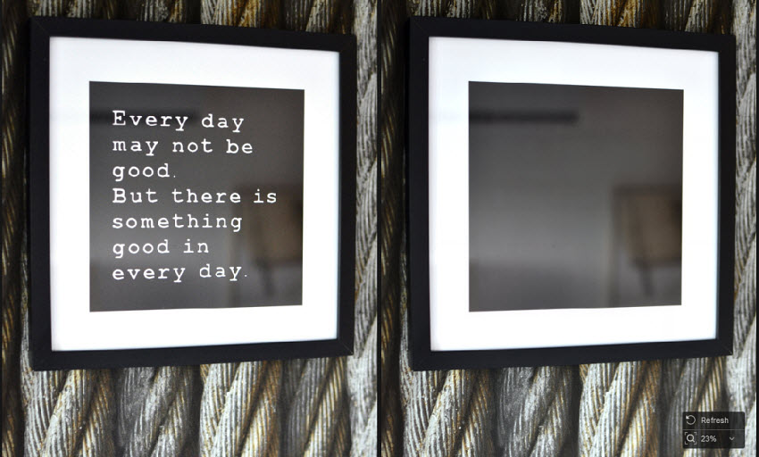 how to remove text in picture billboard