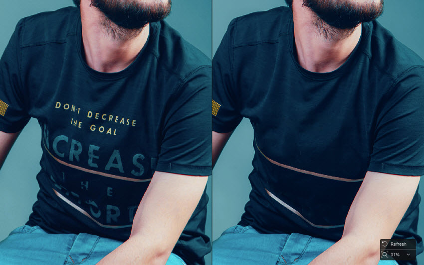 how to remove text in picture design 