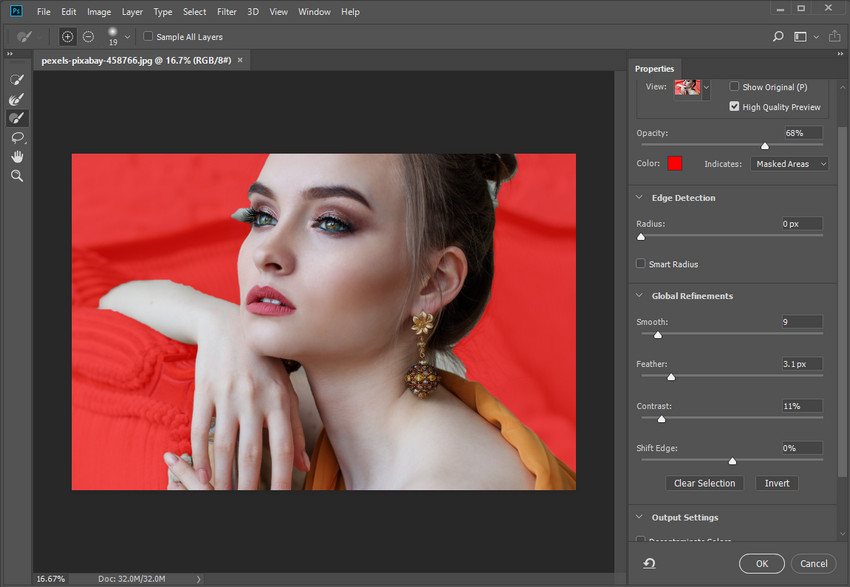 Smooth Edges with Select and Mask