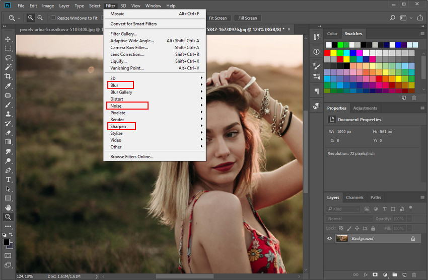 how to uncensor a photo in Photoshop
