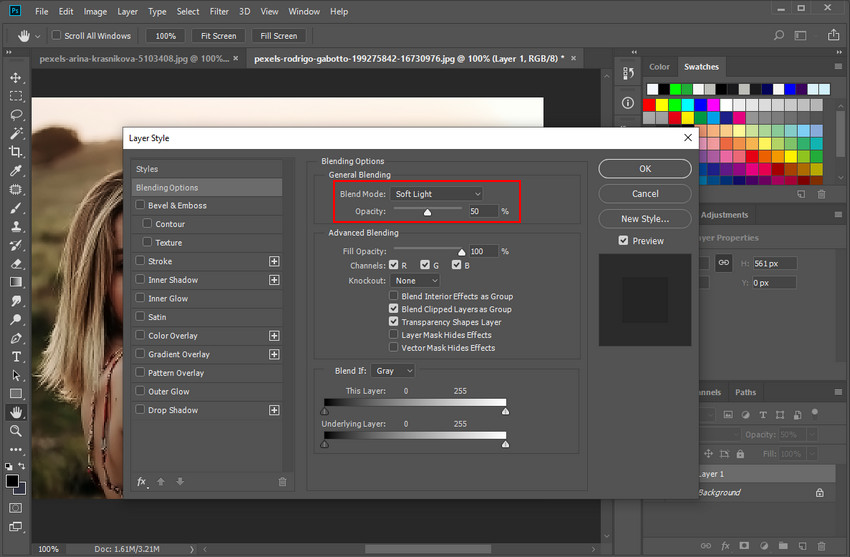 how to uncensor a photo in Photoshop