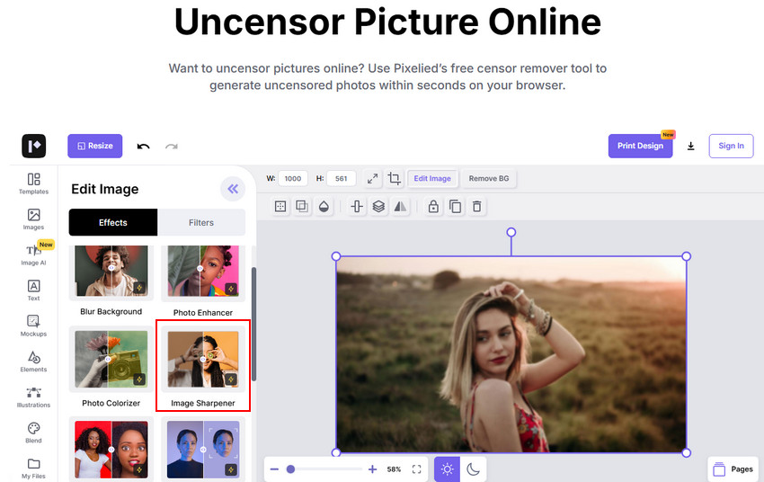 how to uncensor a picture online