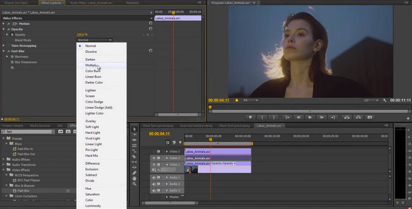 Use a Film Grain Overlay to add grain in premiere pro