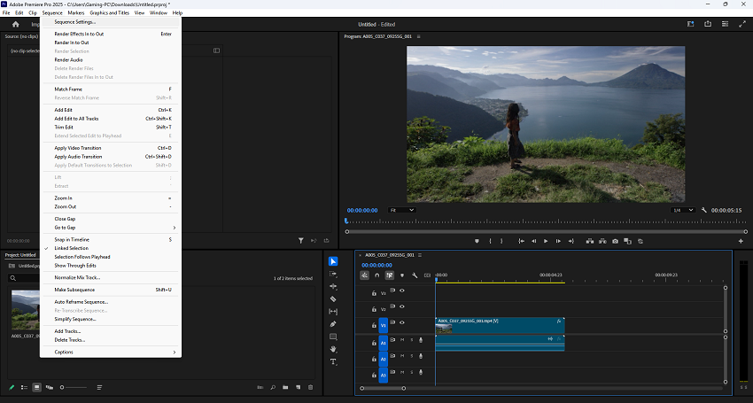 Premiere Pro Sequence Settings
