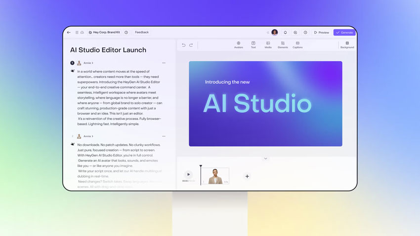 AI 비디오 편집 도구 - HeyGen