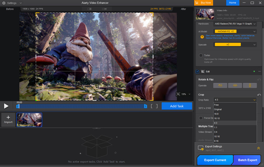 how to change video dimensions