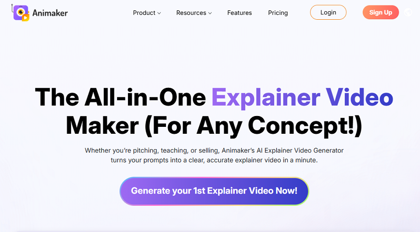 Animaker explainer video software