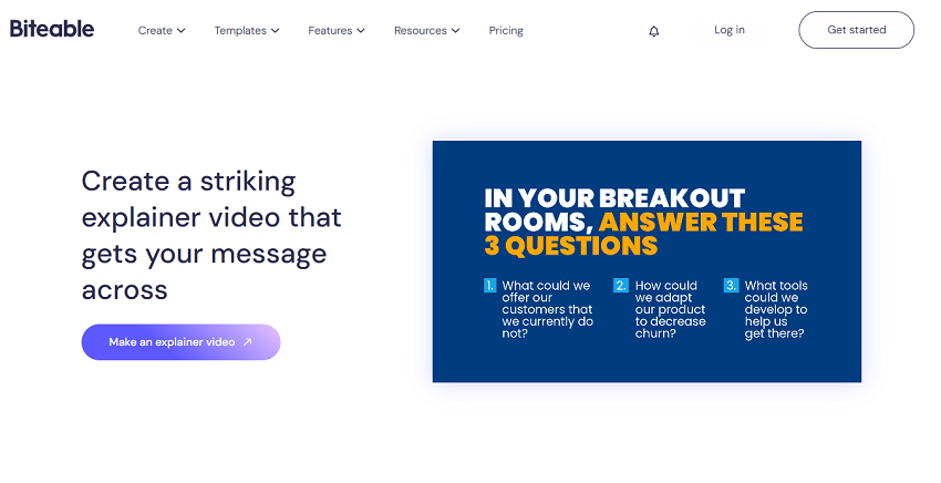 Biteable explainer video maker
