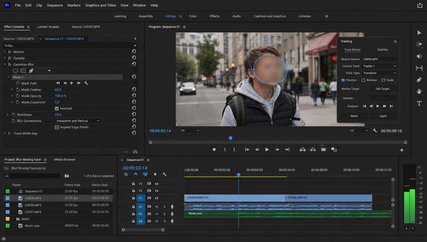 How to Blur a Moving Face in Adobe Premiere