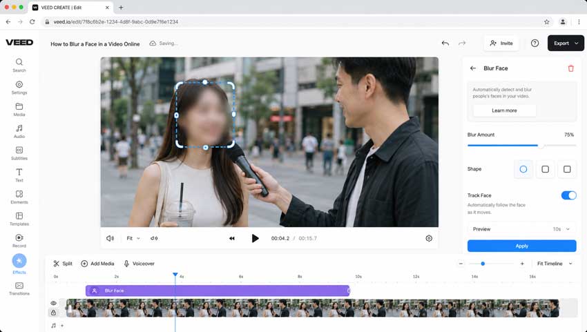 How to Blur a Face in a Video Online