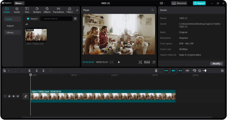 Best video editor for Mac - CapCut