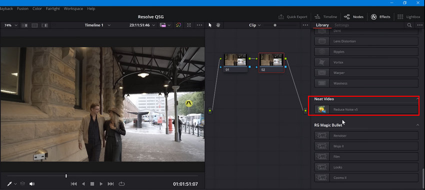 DaVinci Resolve plugin - Neat Video