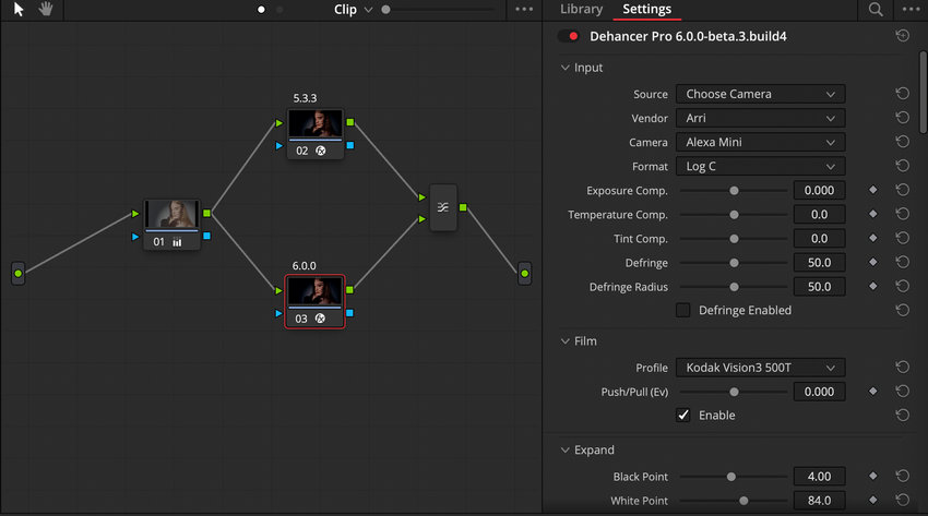 DaVinci Resolve plugin - Dehancer