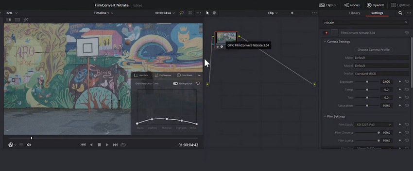 DaVinci Resolve plugin - FilmConvert Nitrate