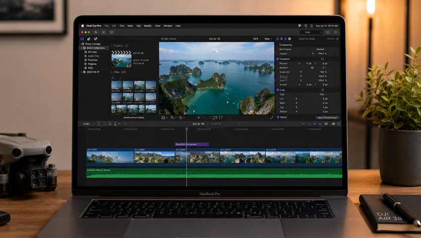 DJI Editing Software - Final Cut Pro
