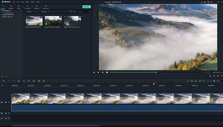 best video editing software for drones - Filmora