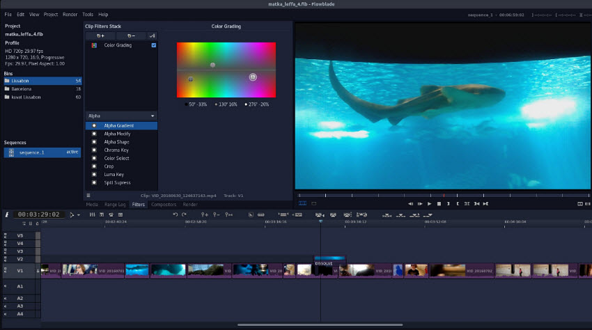 free open source software for video editing