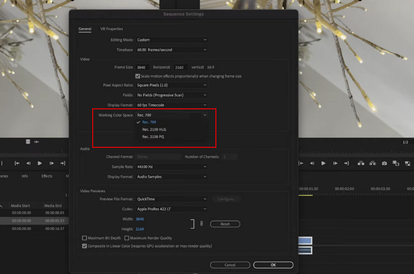 Convert HDR to SDR in Premiere Pro