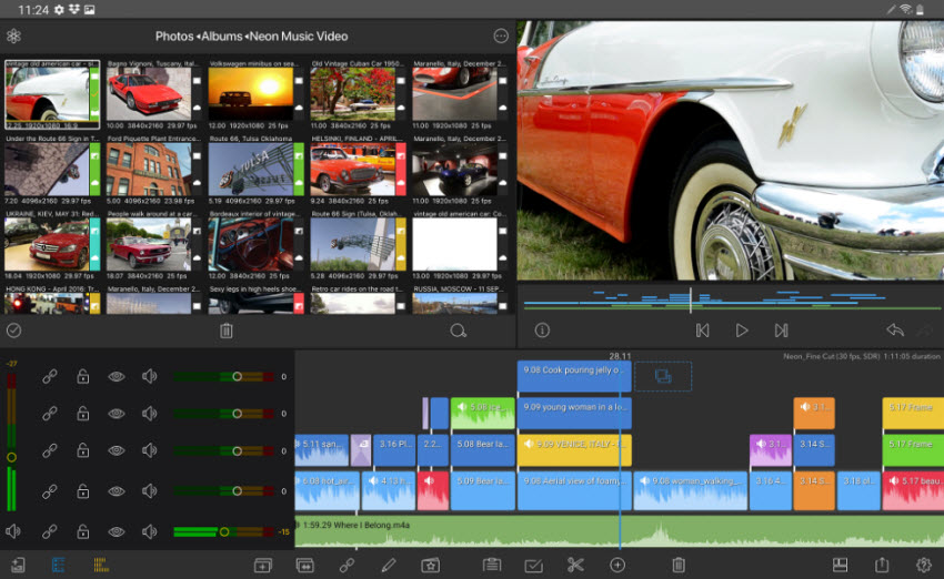 drone video editor iPad Android - LumaFusion