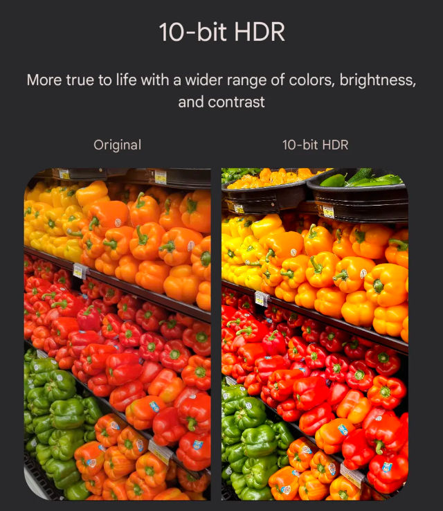 Original vs 10-bit HDR