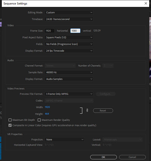   change video resolution in premiere pro