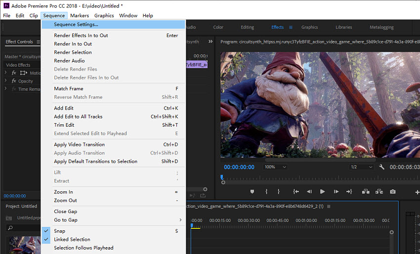 how to change resolution in premiere pro