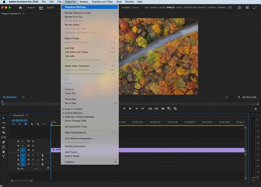 Aobe Premiere Pro Sequence Settings