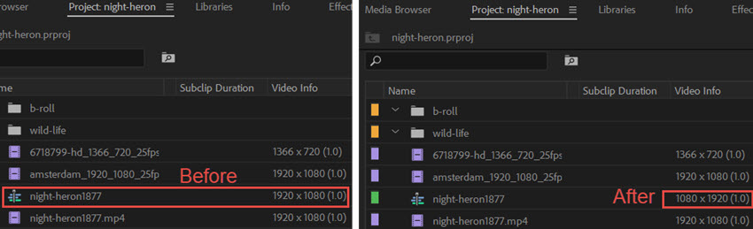 Premiere Pro Sequence Timeline Resolution Changed