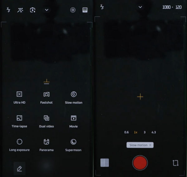 Record a slow-mo video on Android Xiaomi
